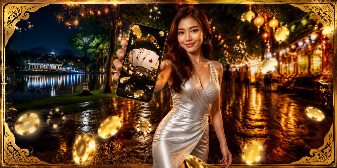 Pemain Malaysia bergaya batik terlibat dalam permainan nombor dan loteri digital gr86